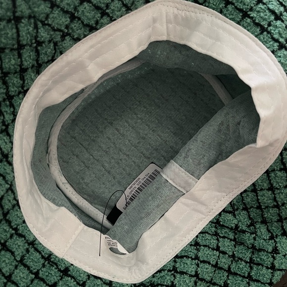 NWT Lulus Posh Trend Mint Green Boucle Plaid Textured Women’s Bucket Hat - Picture 4 of 5